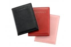 China Solid Rectangle Travel Passport Holder Customized Logo Pu Leather Passport Holder supplier