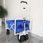Customized Collapsible Body Structure PP Wheels Beach Cart Folding Camping Wagon for sale