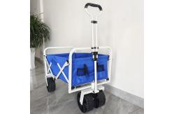 China Customized Collapsible Body Structure PP Wheels Beach Cart Folding Camping Wagon supplier