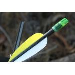 Light Durable Sport Use Fibreglass Arrow FRP Solid Rod Black Colour for sale