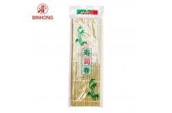 China Easy Use Natural Bamboo 21cm*24cm Sushi Rolling Mat supplier