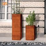 China CE Standard Vertical Tall Outdoor Metal Planter Multipurpose manufacturer