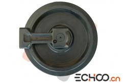 China Hardness Layer Depth Mini Excavator Front Idler With Stainless Steel Material supplier