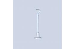 China White Sliver 19mm Iron Curtain Rod Set Windows Steel Curtain Pole supplier