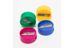 China Mini Round 28mm Handheld Pencil Sharpener Fancy supplier
