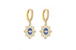 China Bohemian Turkish Evil Eye Earrings supplier