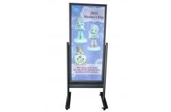 China Indoor Floor Stand ODM Aluminum LED Slim Light Box With Wheels supplier