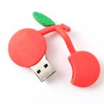 Cherry Shaped Customized USB Flash Drive Uploading Data And Vido For Free 64G for sale