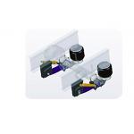 Two Spring Guide Arms Suspension Air Spring For Gap Free Design Trailers