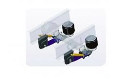 China Two Spring Guide Arms Suspension Air Spring For Gap Free Design Trailers supplier