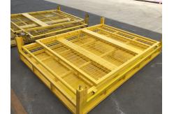 China Foldable Wire Container Storage Cages Warehouse Material Handling supplier