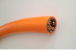China Special PUR Cable for Drag Chains EKM71900 for machine or equipments bending frequently in grey/black/orange Color supplier