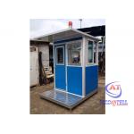 1500x1500x2400mm Grade 8.3 Prefab Guard House On Wheels for sale