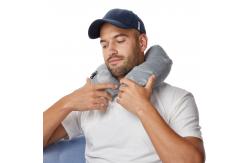 China Portable Memory Foam Air Pump Airplane Travel Heated Neck Cushion supplier