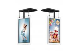 China Slim Dual Sided Window Display With Temper Glass 43 / 55 Inch supplier