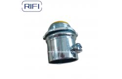 China EMT Conduit Fittings EMT Galvanized Steel Set Screw Connector With Insulated supplier