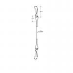 Lanyard Hook Security Wire Rope For Lights / Decorations Customized