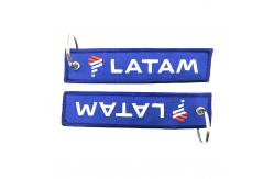 China LATAM Custom Embroidered Keychain Lightweight Embroidered Name Keychain supplier