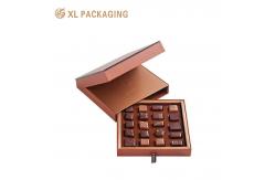 China Customized Chocolate Packaging Box with Lid and Sponge Insert Rigid Kraft Gift Box supplier