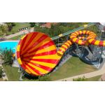 Big Trumpet Water Theme Park Equipment Adult Commercial Fiberglass Water Slides for sale