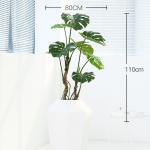Nordic Bonsai Evergreen Monstera Artificial Potted Plant Ornament for sale