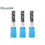 High Performance Carbide Cutting Tools / Corner Radius Milling Cutters For Cutting Steel for sale