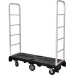 500kg Loading U Boat Platform Cart With Diamond Tread Deck, 6 Wheels Detachable Container for sale