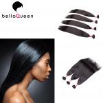 Indian Natural Color Bohemian Straight Human Hair Weave for Black Women for sale