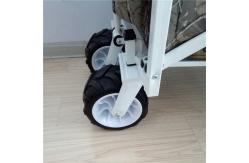 China 7 Inch Folding Wagon All Terrain Wheels beach Collapsible Wagon Big Wheels supplier