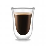 Transparent Double Wall Glass Cup Microwave / Dishwasher Safe For Coffee / Milk for sale