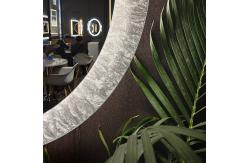 China Wall Mounted Frameless Round Led Bathroom Mirror With Modern Design supplier