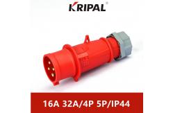 China Three Phase Industrial Electrical Sockets And Plugs IP44 16A 32A supplier