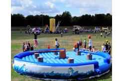 China EN71 Inflatable Jousting Arena Interactive Last Man Standing Gladiator Game supplier