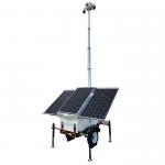 24/7 Mobile Solar CCTV Trailer With Cameras For Remote Construction Sites for sale
