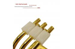 China Luxury Gold Iron C-Shaped Metal Sofa Legs New Design Furniture Accessories supplier