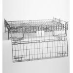 Galvanized Foldable Industrial Wire Container Stackable Space Saving