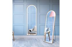 China LED Full Length Mirror With Lights Arched Aluminum Adjustable Lighting High Visibility supplier
