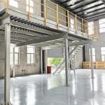 Prefab Modular Metal Mezzanine Platform Customized Warehouse Steel Mezzanine Floor System for sale