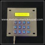 FCC Certified Stainless Steel Keyboard Illuminated With LED Indicator for sale