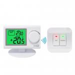 Large LCD Screen White Color Wireless Digital Room Thermostat With NTC Sensor for sale