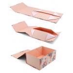 Custom Black Cardboard Foldable Boxes With Lids Magnetic Folding Box Packaging Supplier