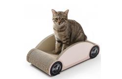 China Running Climbing Cat Corrugated Scratcher Triangle Cardboard Cat Scratcher supplier