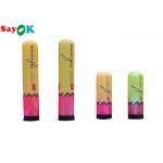 0.46x1.22mH Pink And Yellow LED Tube Inflatable Pillar With Blower for sale