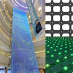 Large Commercial LED Pixel Screen Building Display Mesh Curtain for Media Facade for sale
