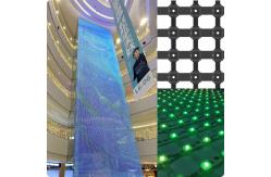 China Large Commercial LED Pixel Screen Building Display Mesh Curtain for Media Facade supplier