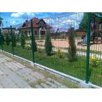 Garden Security Perimeter 0.4mm Curved Metal Fence 3d Wire Mesh Peach Shape Post for sale