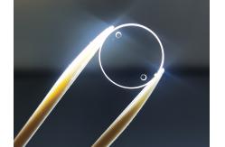 China Round Polished Sapphire Optical Windows Scratch Resistance With Hole supplier