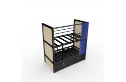 China Multifunction Hotel Steel Bunk Beds With Curtain And Storage Locker supplier