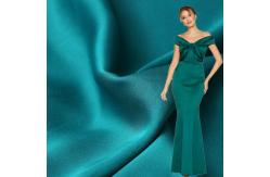 China Emerald Green 75D 130GSM Polyester Spandex Satin Fabric Stretch supplier
