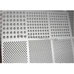 Silver SS Perforated Metal Mesh Decorative Metal Sheets Lowes 0.8mm-100mm Hole Dia for sale
